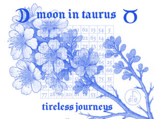 Moon in Taurus devotional art by Sword + Scythe
