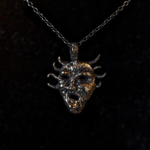 Bronze charms of the Brazen Head by Sword + Scythe